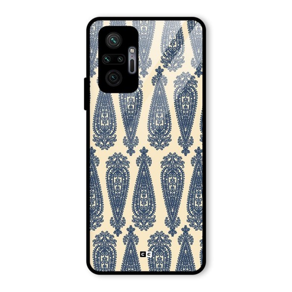 Kalamkari Design Glass Back Case for Redmi Note 10 Pro Max