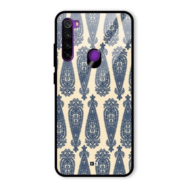 Kalamkari Design Glass Back Case for Redmi Note 8