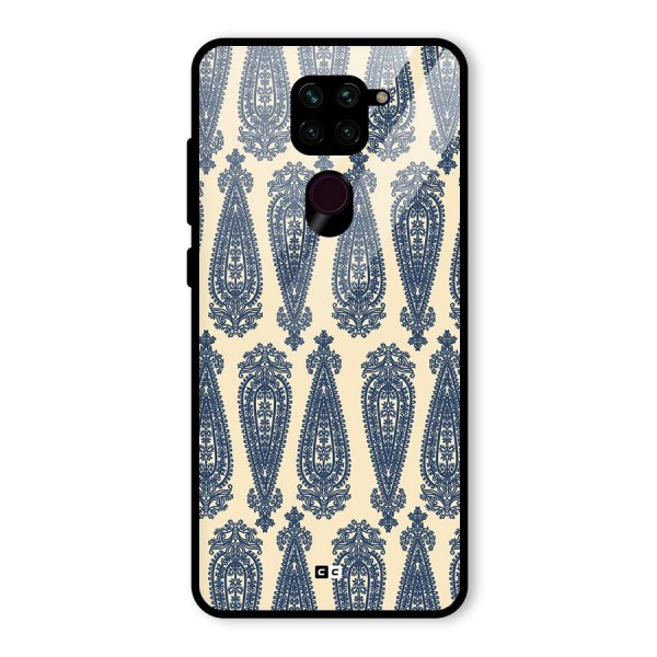 Kalamkari Design Glass Back Case for Redmi Note 9