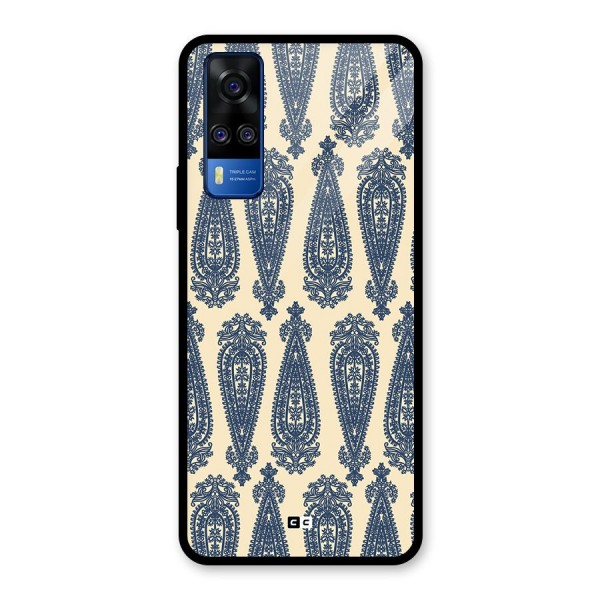 Kalamkari Design Glass Back Case for Vivo Y51A