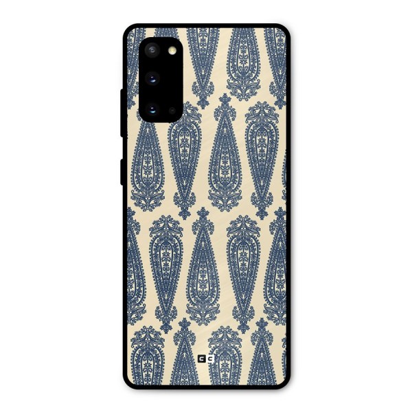 Kalamkari Design Metal Back Case for Galaxy S20