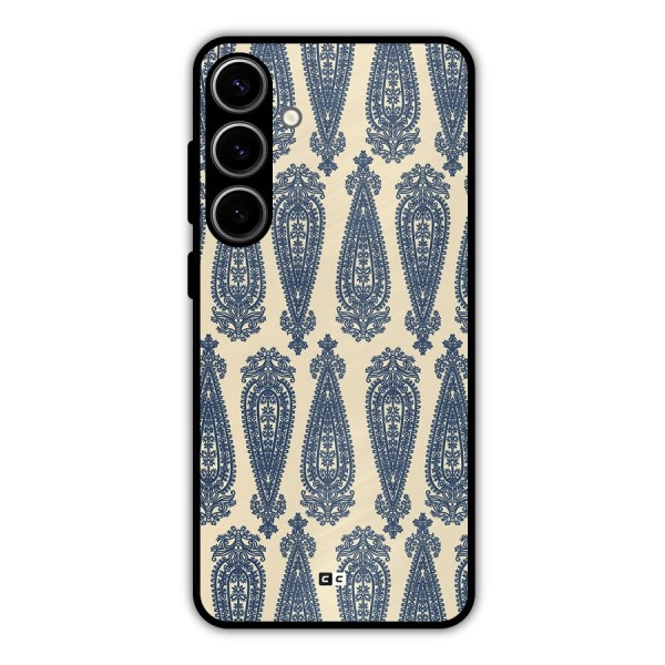 Kalamkari Design Metal Back Case for Galaxy S24 Plus