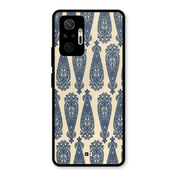 Kalamkari Design Metal Back Case for Redmi Note 10 Pro Max
