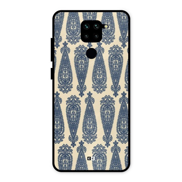 Kalamkari Design Metal Back Case for Redmi Note 9