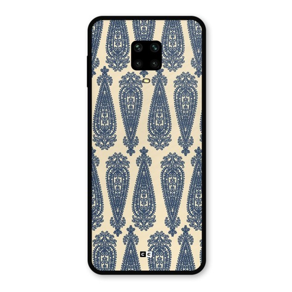 Kalamkari Design Metal Back Case for Redmi Note 9 Pro Max