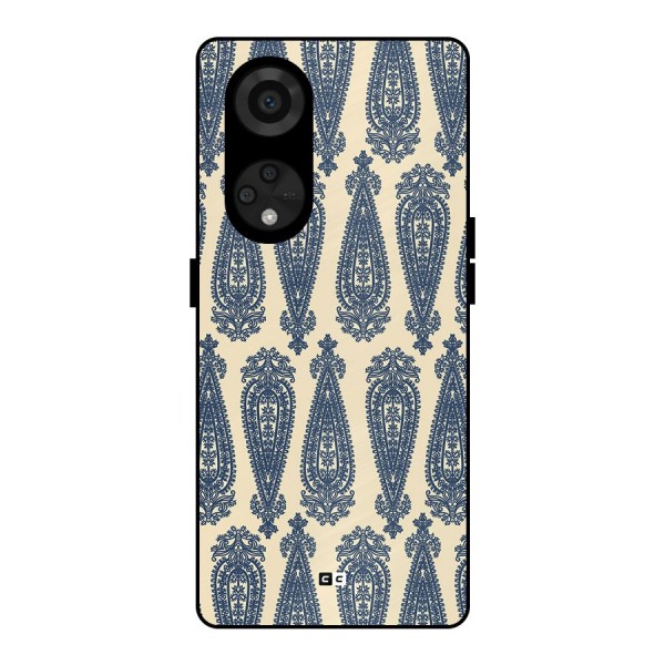Kalamkari Design Metal Back Case for Reno8 T 5G