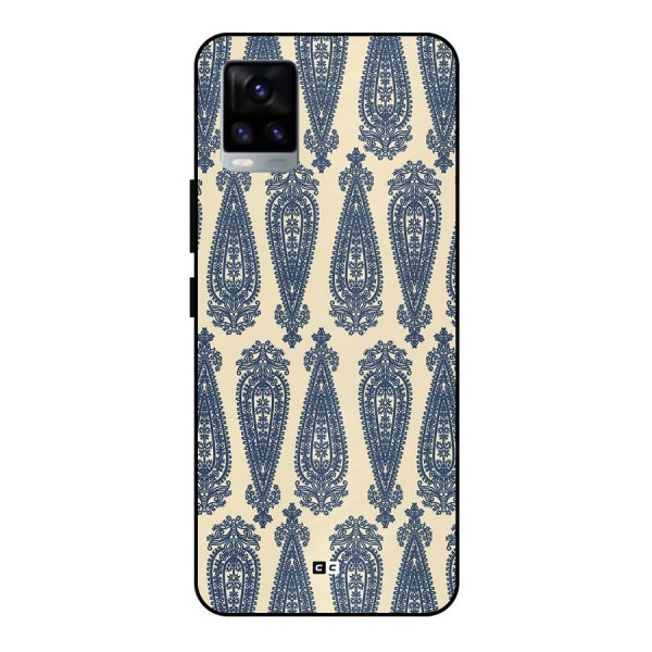 Kalamkari Design Metal Back Case for Vivo V20