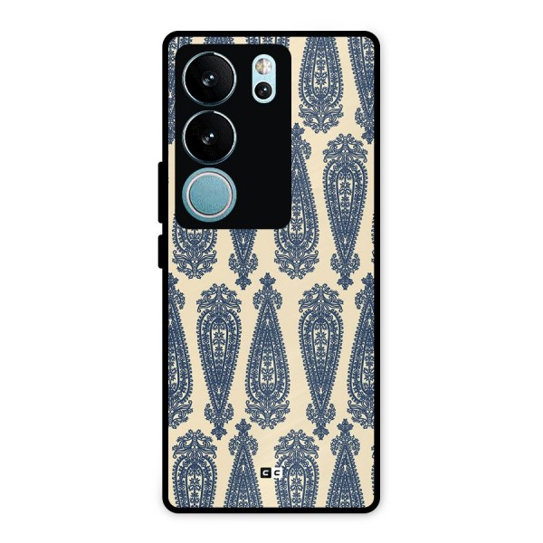 Kalamkari Design Metal Back Case for Vivo V29