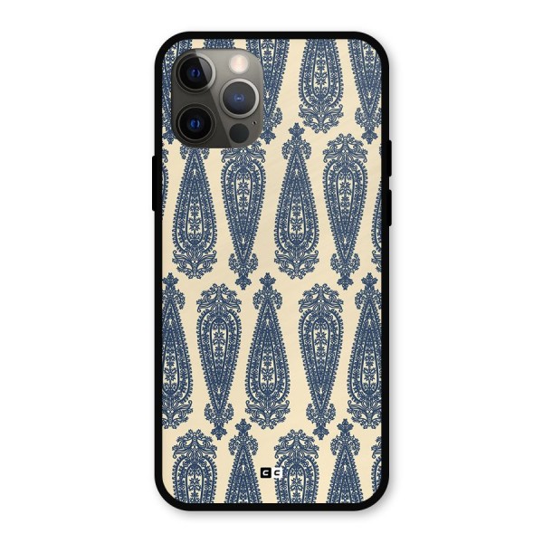 Kalamkari Design Metal Back Case for iPhone 12 Pro