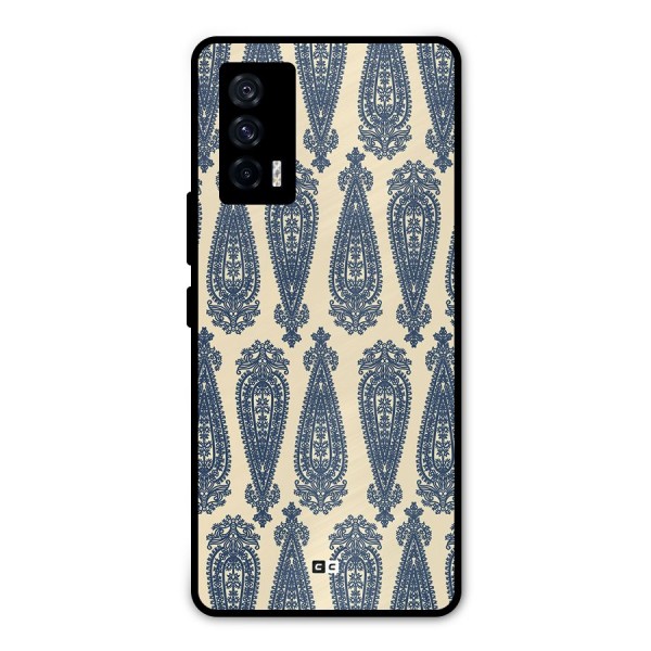 Kalamkari Design Metal Back Case for iQOO 7 5G