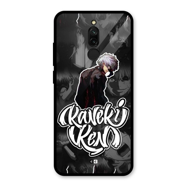 Kaneki Ken Manga Art Glass Back Case for Redmi 8