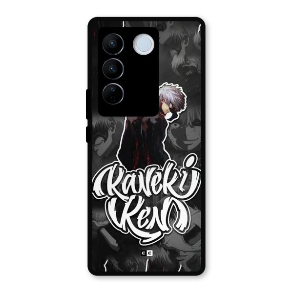 Kaneki Ken Manga Art Metal Back Case for Vivo V27 Pro