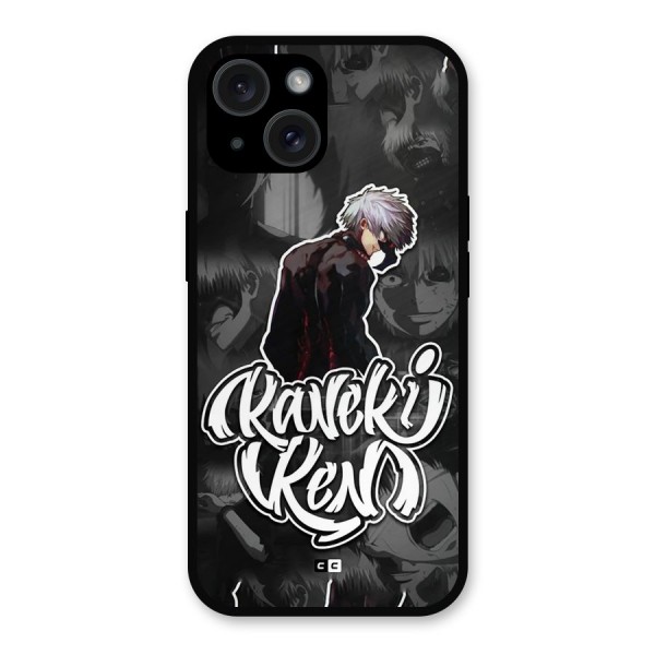 Kaneki Ken Manga Art Metal Back Case for iPhone 15
