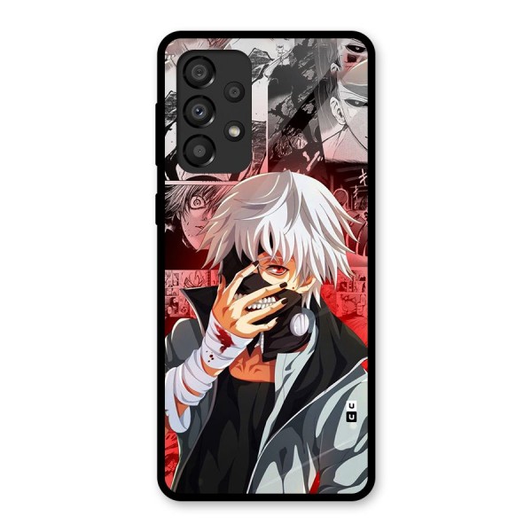 Kaneki Ken Manga Style Glass Back Case for Galaxy A33 5G