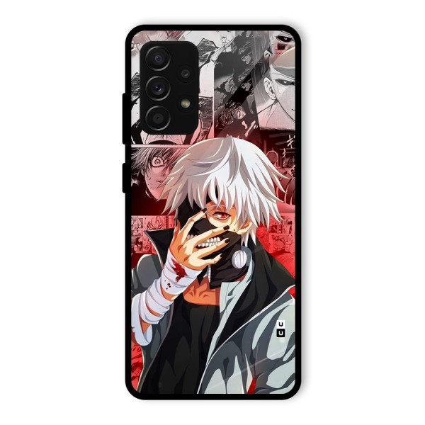 Kaneki Ken Manga Style Glass Back Case for Galaxy A53 5G