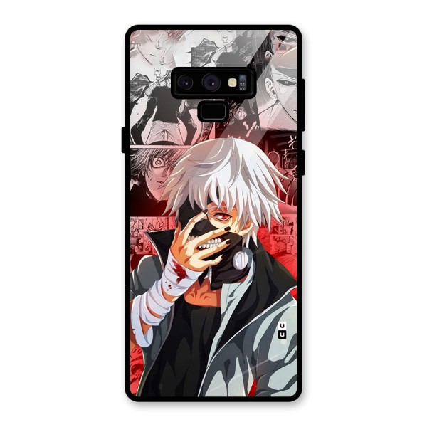 Kaneki Ken Manga Style Glass Back Case for Galaxy Note 9