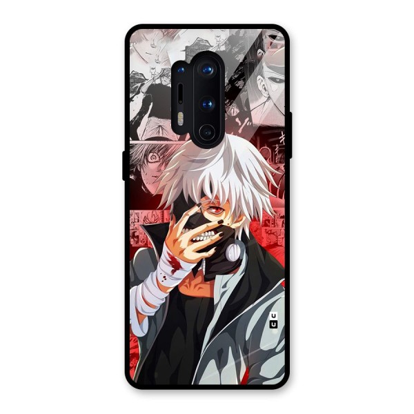 Kaneki Ken Manga Style Glass Back Case for OnePlus 8 Pro