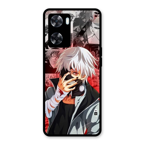 Kaneki Ken Manga Style Glass Back Case for Oppo A77