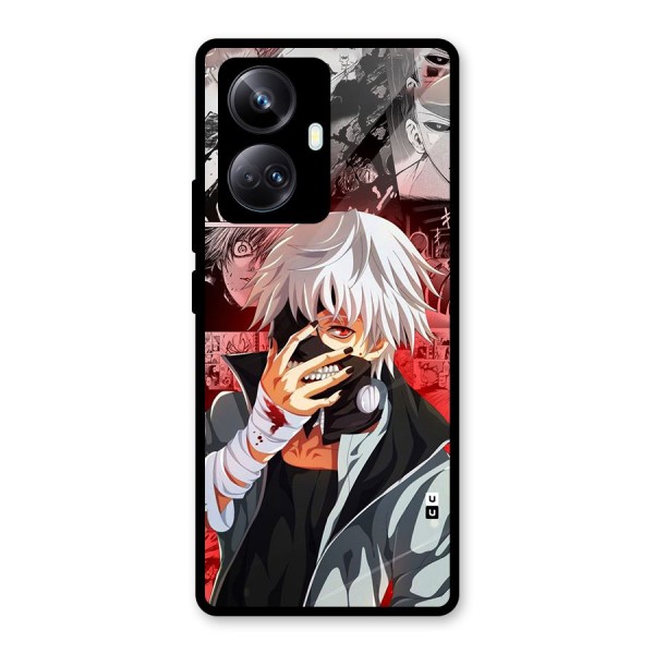 Kaneki Ken Manga Style Glass Back Case for Realme 10 Pro Plus