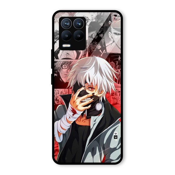 Kaneki Ken Manga Style Glass Back Case for Realme 8 Pro