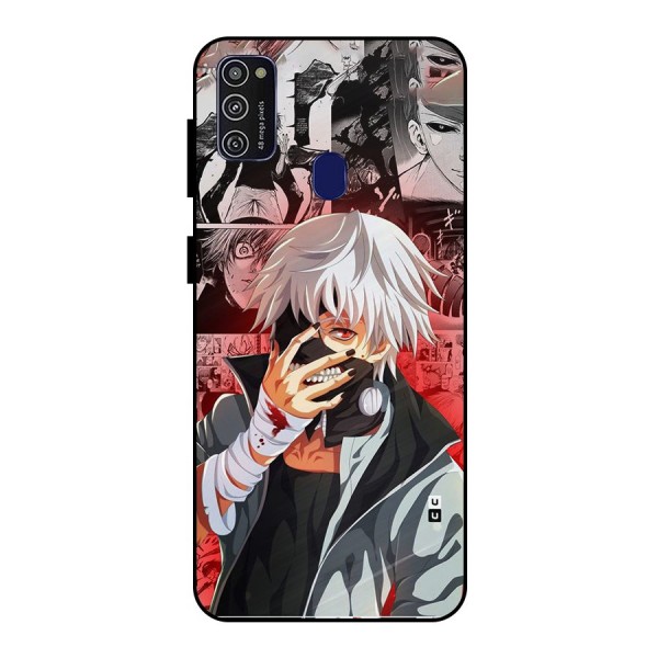 Kaneki Ken Manga Style Metal Back Case for Galaxy M30s
