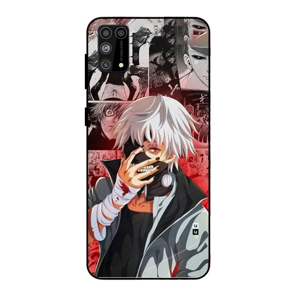 Kaneki Ken Manga Style Metal Back Case for Galaxy M31