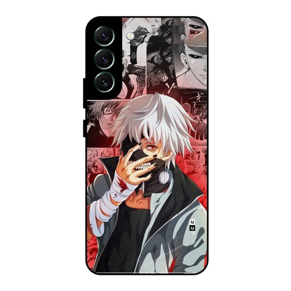 Kaneki Ken Manga Style Metal Back Case for Galaxy S22 Plus 5G