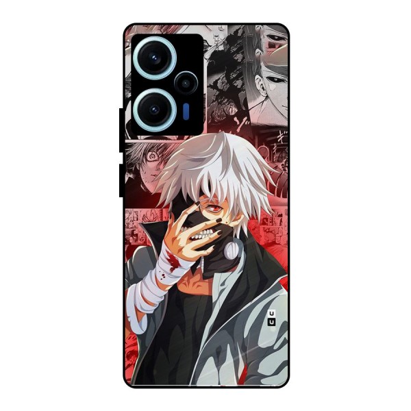 Kaneki Ken Manga Style Metal Back Case for Poco F5