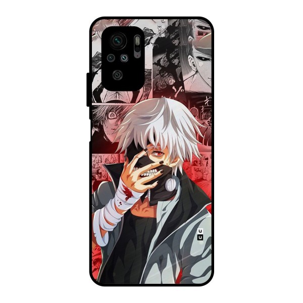 Kaneki Ken Manga Style Metal Back Case for Redmi Note 10S