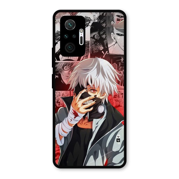 Kaneki Ken Manga Style Metal Back Case for Redmi Note 10 Pro Max