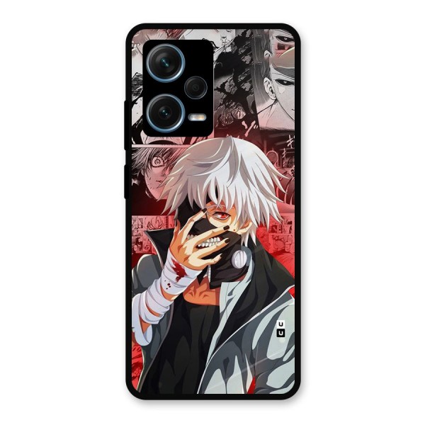 Kaneki Ken Manga Style Metal Back Case for Redmi Note 12 Pro Plus 5G