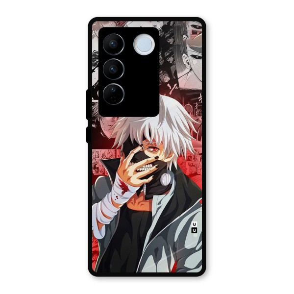 Kaneki Ken Manga Style Metal Back Case for Vivo V27 Pro