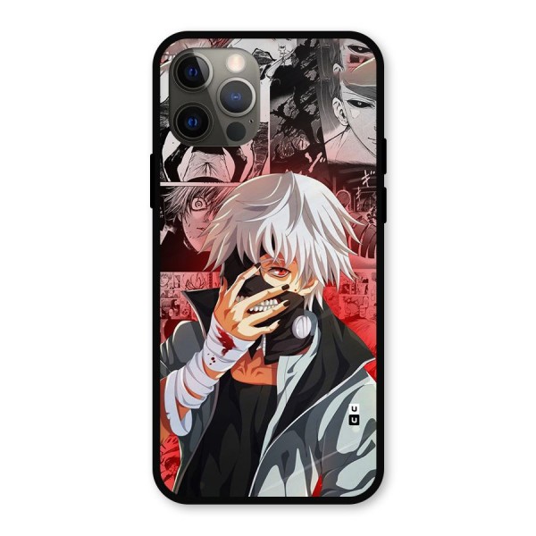 Kaneki Ken Manga Style Metal Back Case for iPhone 12 Pro