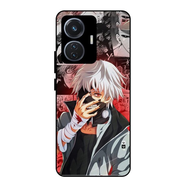 Kaneki Ken Manga Style Metal Back Case for iQOO Z6 44W