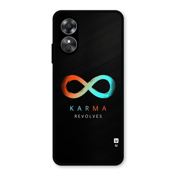 Karma Revolves Metal Back Case for Oppo A17