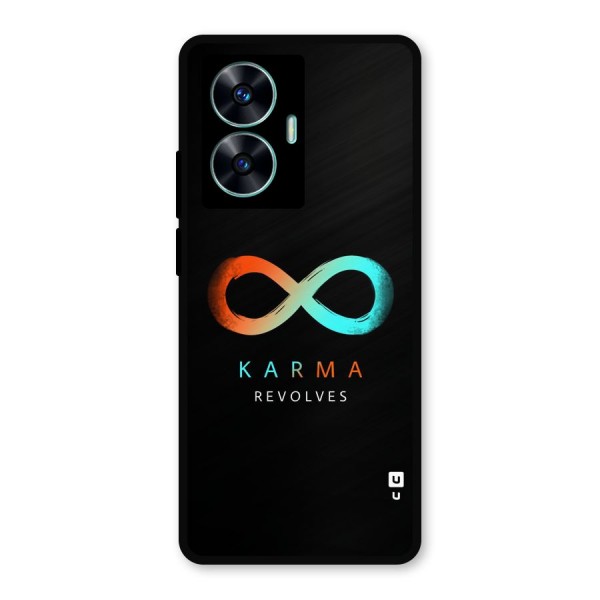 Karma Revolves Metal Back Case for Realme Narzo N55