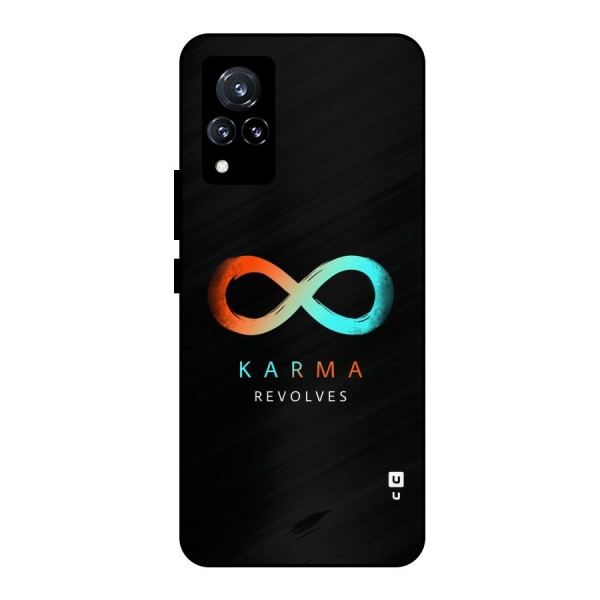 Karma Revolves Metal Back Case for Vivo V21 5G