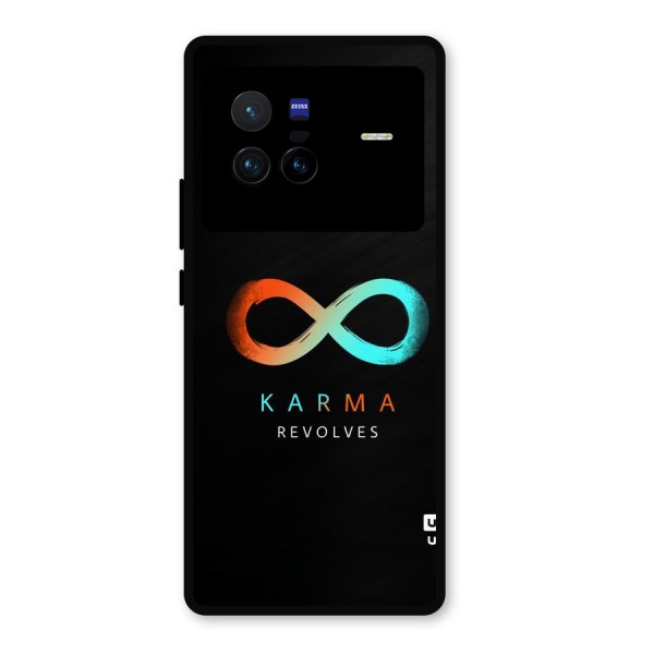 Karma Revolves Metal Back Case for Vivo X80