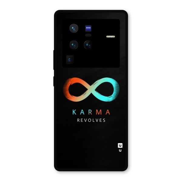 Karma Revolves Metal Back Case for Vivo X80 Pro