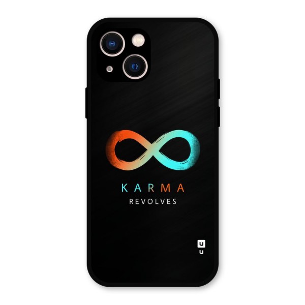 Karma Revolves Metal Back Case for iPhone 13