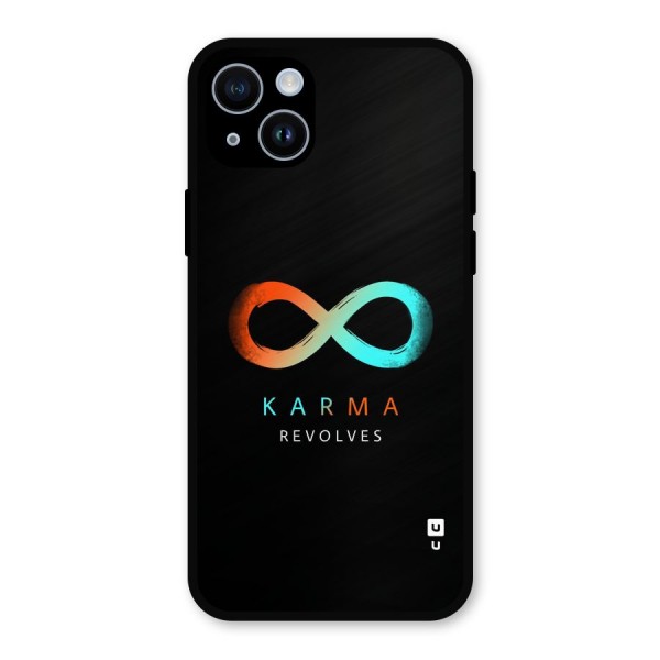 Karma Revolves Metal Back Case for iPhone 14