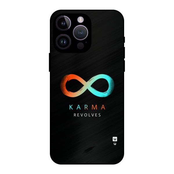 Karma Revolves Metal Back Case for iPhone 14 Pro Max