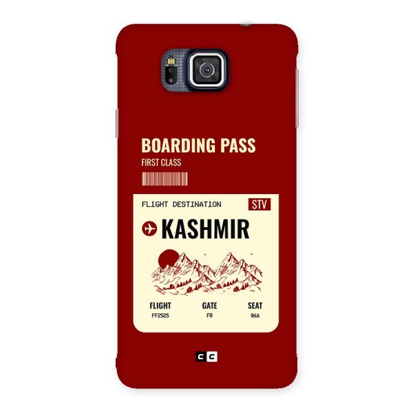 Kashmir Boarding Pass Back Case for Galaxy Alpha