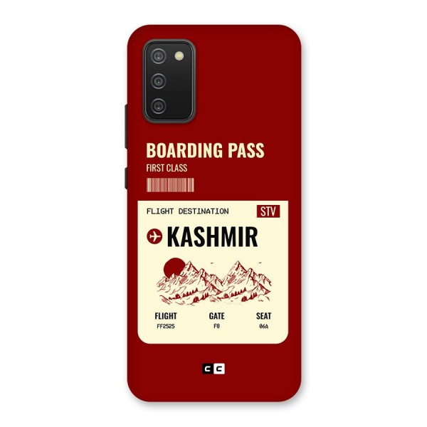 Kashmir Boarding Pass Back Case for Galaxy M02s