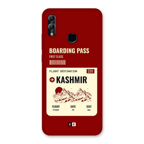 Kashmir Boarding Pass Back Case for Honor 10 Lite