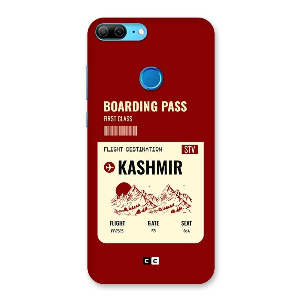 Kashmir Boarding Pass Back Case for Honor 9 Lite