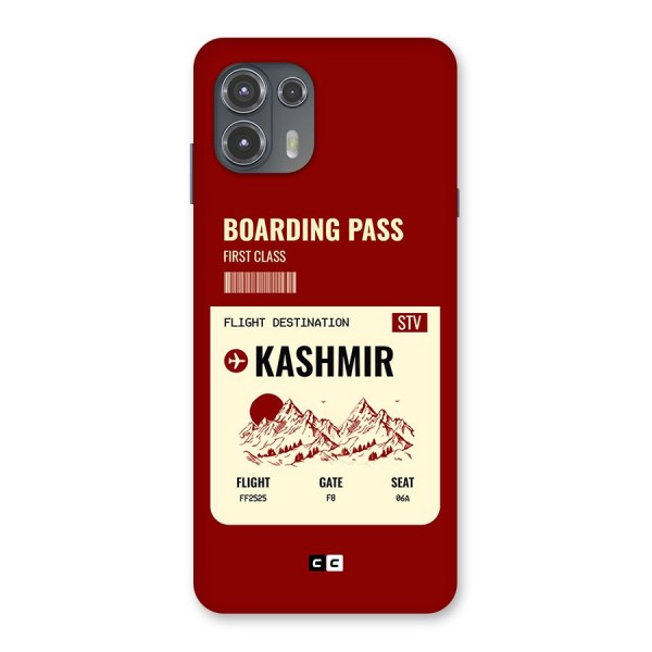 Kashmir Boarding Pass Back Case for Motorola Edge 20 Fusion
