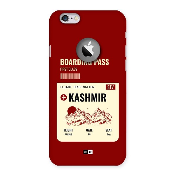 Kashmir Boarding Pass Back Case for iPhone 6 Logo Cut