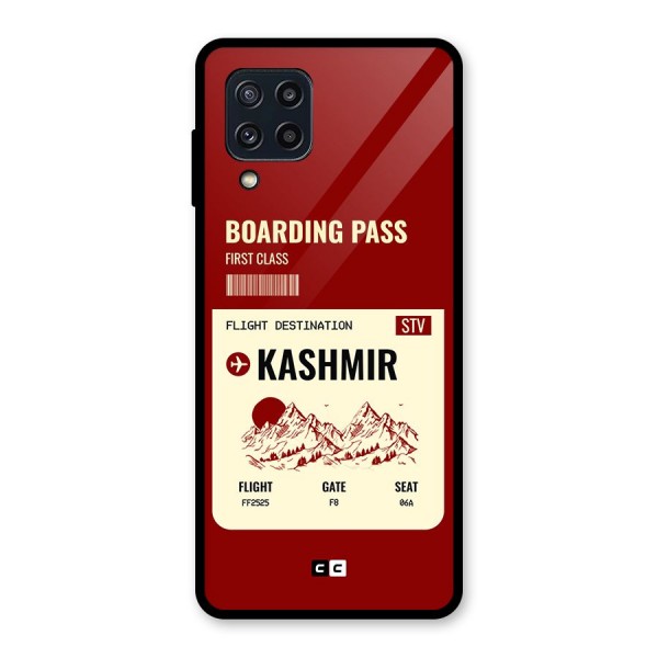 Kashmir Boarding Pass Glass Back Case for Galaxy M32