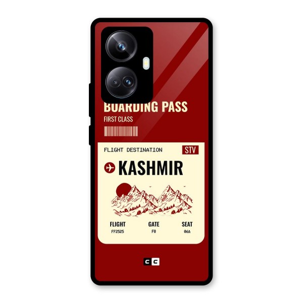 Kashmir Boarding Pass Glass Back Case for Realme 10 Pro Plus